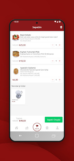 Myrezzta Yemek Sipariş ekran görüntüsü