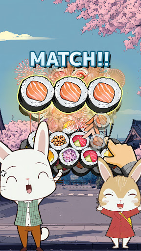 Triple Sushi Match-Tile puzzle ekran görüntüsü