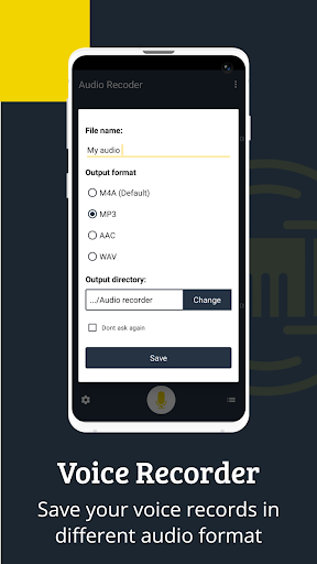 Audio Recorder ekran görüntüsü