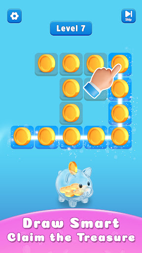 Single Line Coin Puzzle Master ekran görüntüsü
