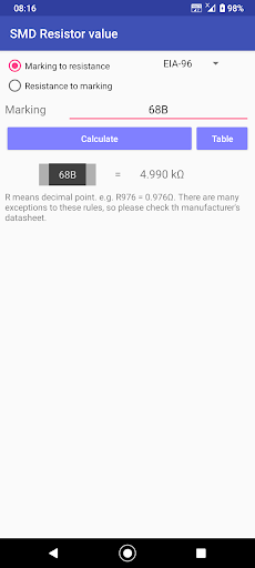 Resistor tools ekran görüntüsü