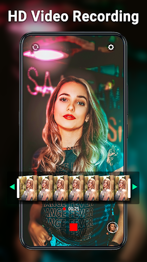 HD kamera -Video Filtre Selfie ekran görüntüsü