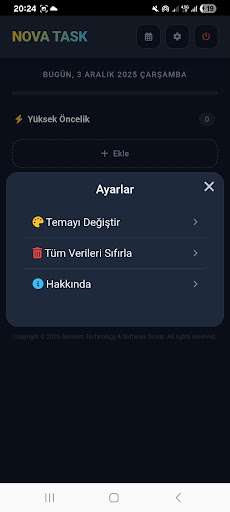 Nova Task ekran görüntüsü