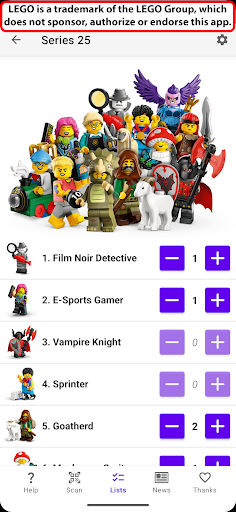 Minifig Scan ekran görüntüsü