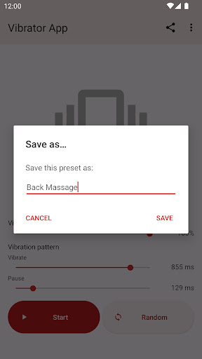 Vibrator App ekran görüntüsü