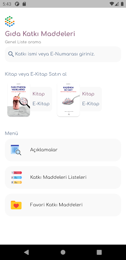 Gıda Katkı Maddeleri ekran görüntüsü