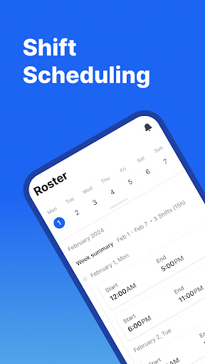 Employee Timesheets Scheduling ekran görüntüsü