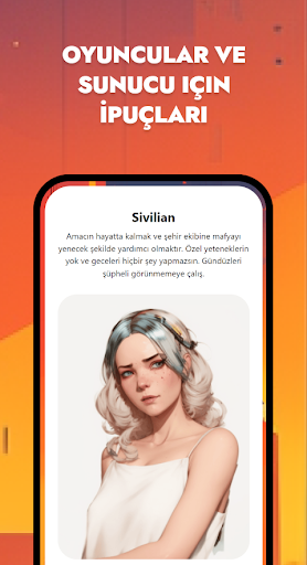 Mafia. Bir masa oyunu. Kartlar ekran görüntüsü