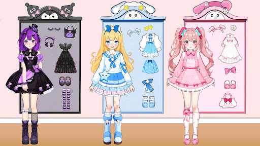 Anime Dress Up and Makeup Game ekran görüntüsü