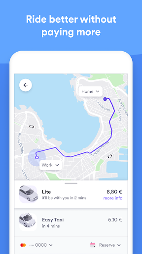 Easy Taxi, a Cabify app ekran görüntüsü