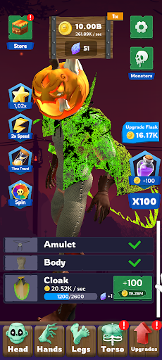 Halloween Monsters Idle ekran görüntüsü