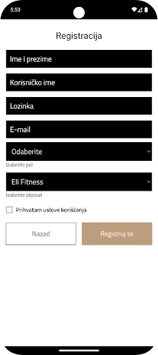 EliFitness MNE ekran görüntüsü