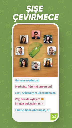 Spin the Bottle: türkçe sohbet ekran görüntüsü