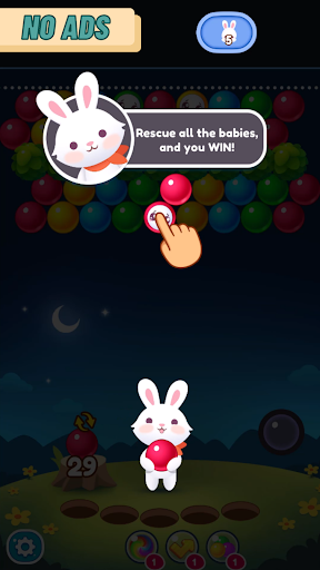 Bubble Shooter: Bunny Pop! ekran görüntüsü