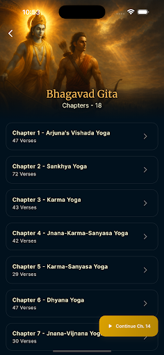 Ask Krishna AI - Bhagavad Gita ekran görüntüsü
