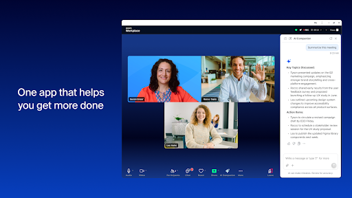 Zoom Workplace for Chromebook ekran görüntüsü