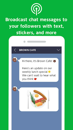 LINE Official Account ekran görüntüsü
