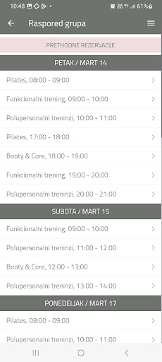 Nina S Fitness ekran görüntüsü