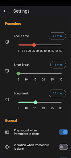 Pomodoro Flow ekran görüntüsü