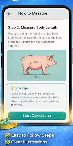 Pig Weight Calculator Tool ekran görüntüsü