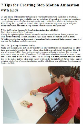 Stop Motion Animation Tips ekran görüntüsü