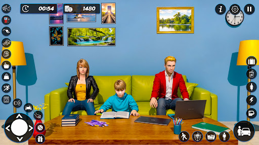 Baba Aile Mutlu Oyunlar 3D ekran görüntüsü