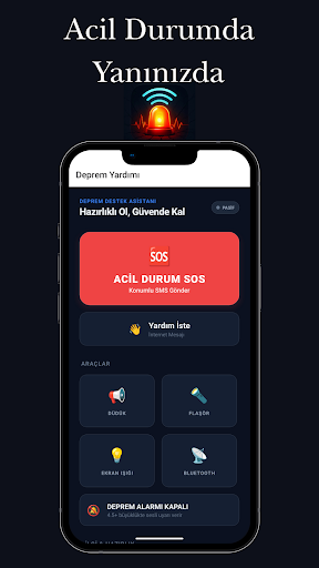 Deprem S.O.S ekran görüntüsü