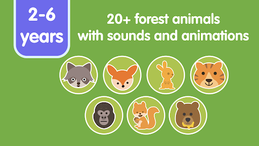 Learn Forest Animals for Kids ekran görüntüsü