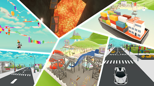 Obby Block World: Craft City ekran görüntüsü