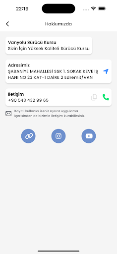 Vanyolu Sürücü Kursu ekran görüntüsü