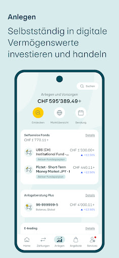 PostFinance App ekran görüntüsü