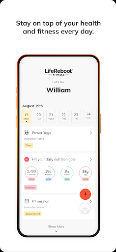 LifeReboot Fitness ekran görüntüsü