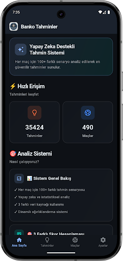 Banko Tahminler - İddaa Analiz ekran görüntüsü