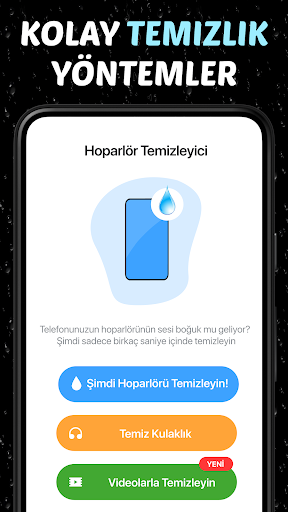 Hoparlör Temizleyici Uygulama ekran görüntüsü