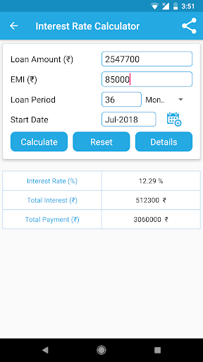 EMI Calculator - Loan Interest ekran görüntüsü