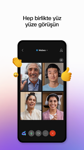 Webex Meetings ekran görüntüsü