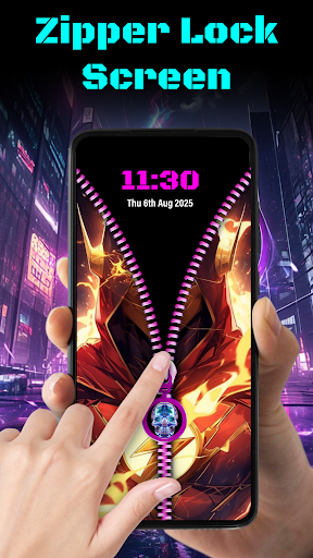 Wallpaper & Zipper Lock Screen ekran görüntüsü