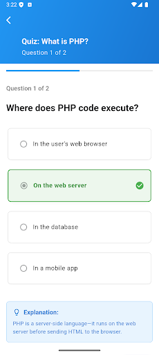 Learn PHP Programming ekran görüntüsü