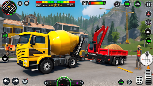 jcb ekskavatör- 3d kamyon oyun ekran görüntüsü