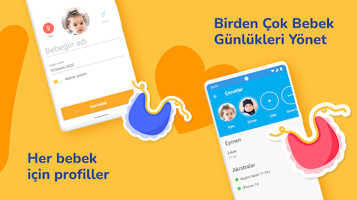 Bebek takip programı ekran görüntüsü