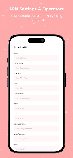APN Settings & Operators ekran görüntüsü