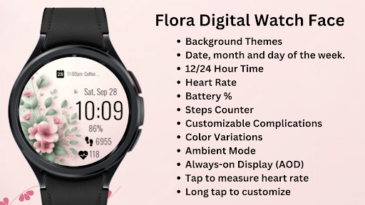 Flora Digital Watch Face ekran görüntüsü