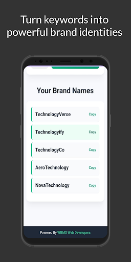 Business Name Generator ekran görüntüsü