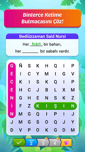 Kelime Ara Bulmaca ekran görüntüsü