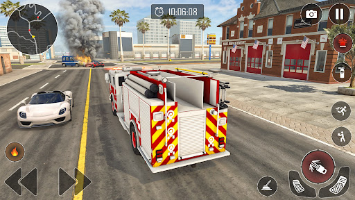 Fire Truck Firefighter Games ekran görüntüsü