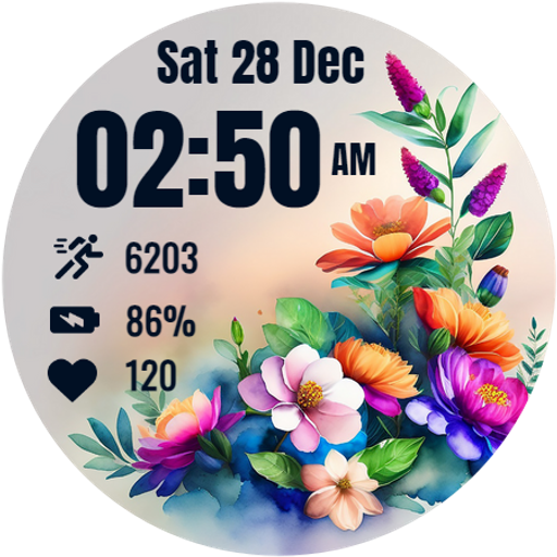 Flora Elegant Watch Face