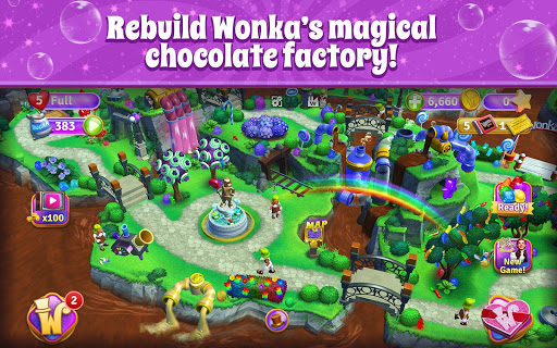 Wonka's World of Candy Match 3 ekran görüntüsü