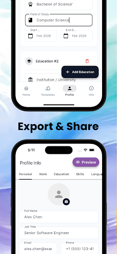 ATS Resume Builder & CV Maker ekran görüntüsü