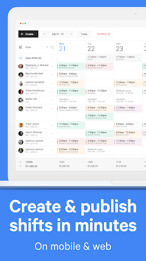 Rosteroo - Employee Scheduling ekran görüntüsü