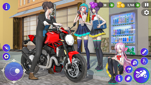 High School Love Sim Life Game ekran görüntüsü